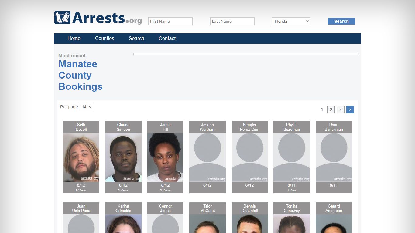 Manatee County Arrests and Inmate Search